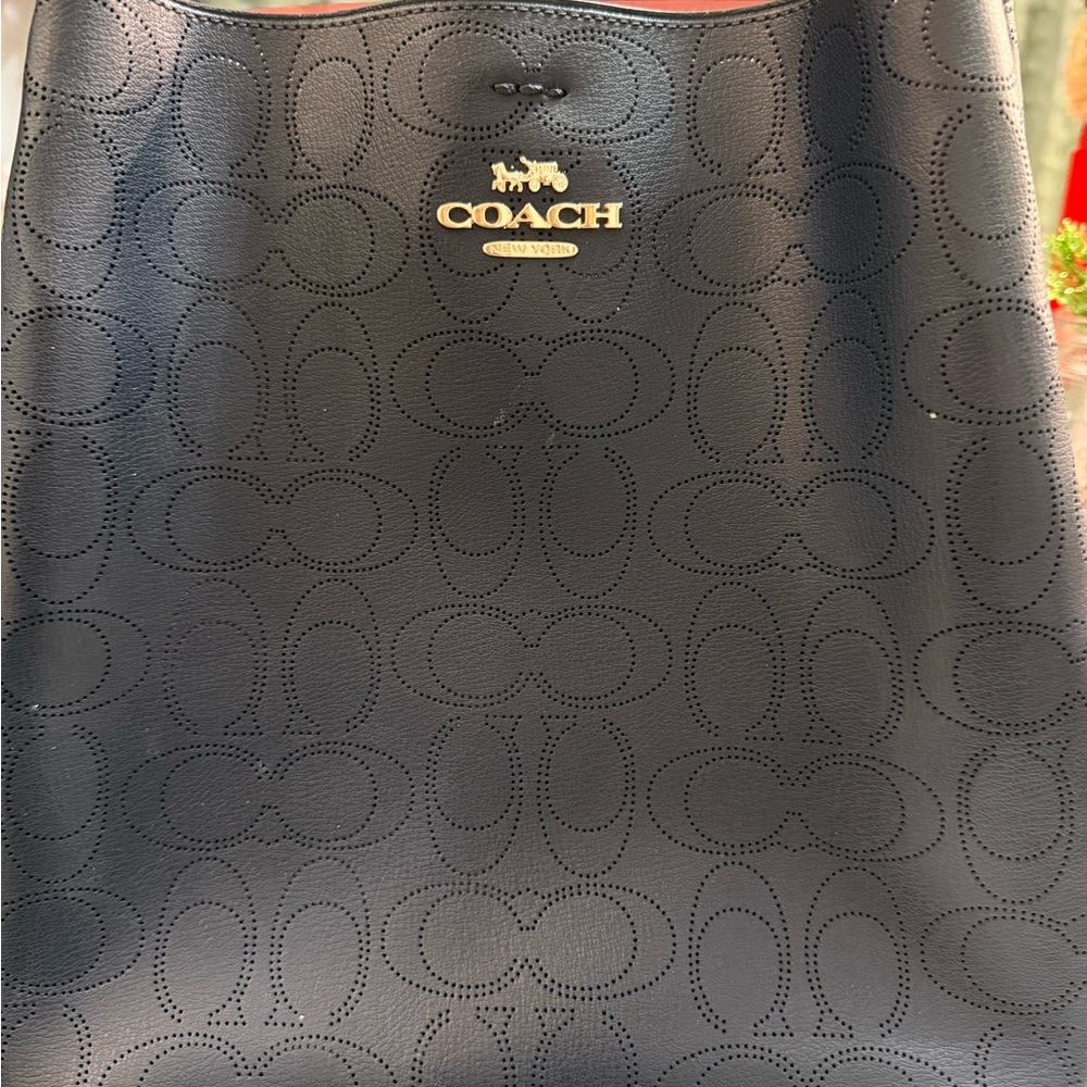 Coach Black Signature Shoulder Bag